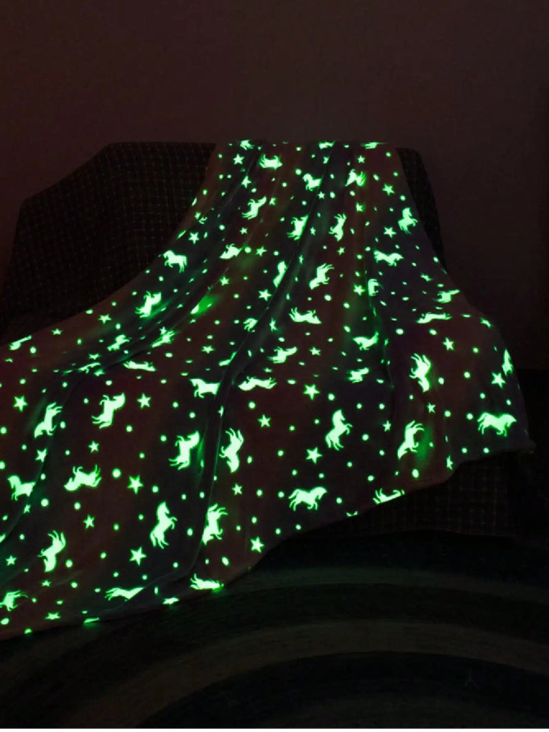 Manta Cobertor Mágico que Brilha no Escuro ( Tamanho 2,0m x 1,8m )