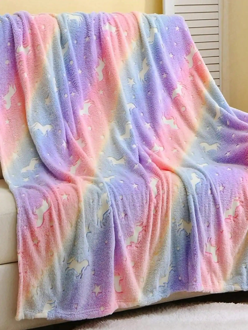 Manta Cobertor Mágico que Brilha no Escuro ( Tamanho 2,0m x 1,8m )